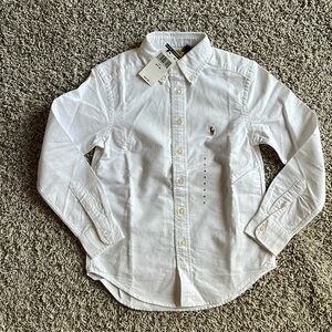 Polo Ralph Lauren boys size 8 white Oxford shirt
